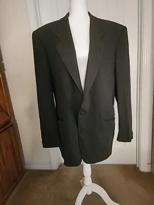 Blazer Abrigo Deportivo Vintage Mani Para Hombre Chaqueta a Rayas 2 Botones Talla 42R Trajes de Lana Foto 1 de 4