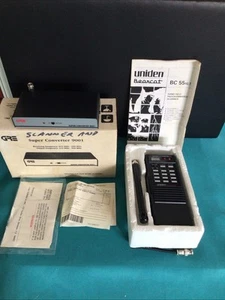 Vintage Uniden Bearcat BC 55 XLT Scanner & GRE Super Converter 9001 - Zdjęcie 1 z 18