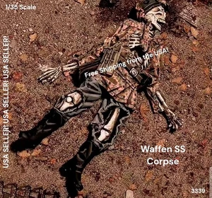 1/35 Resin Figure WWII German Waffen SS Corpse Casualty (Dead) Model Kit 3339 - Picture 1 of 4