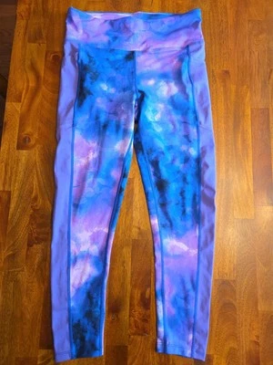 Capri acuarela Rise By Lularoe púrpura/azul/rosa con bolsillos laterales talla mediana Foto 1 de 4