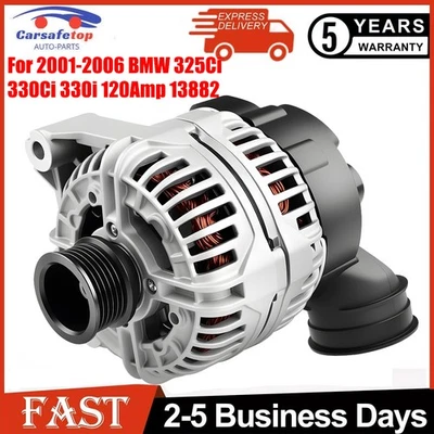 Alternator for 2001-2005 BMW 320i 325Ci 325i 325xi 330Ci 330i 330xi X5 13882 ... Foto 1 de 4