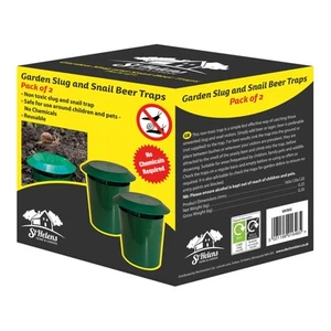 Eco-Friendly Slug & Snail Traps None Toxic - Beer Trap, Pest Control - Twin Pack - Picture 1 of 9