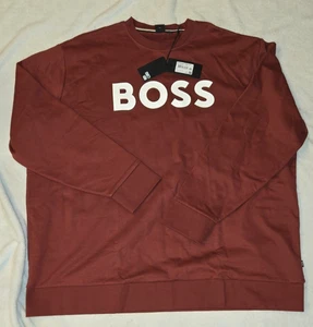 Sudadera Hugo Boss Boss Soleri Cuello Redondo Granate Talla 3XL y 5XT - Imagen 1 de 13