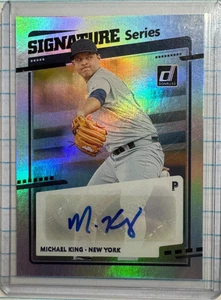 2020 Panini Donruss Michael King Signature Series Auto - Padres SS-MK - Picture 1 of 3