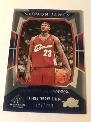 Juego SP 2004-05 usado temporada en revisión/999 LeBron James #134 Foto 1 de 3