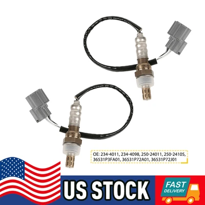 Juego (2) sensores de oxígeno O2 aguas arriba y aguas abajo para Honda CR-V LX 1997-2001 2,0 L Foto 1 de 4