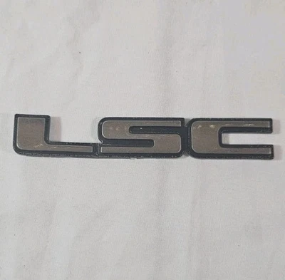 1984-1992 Lincoln Mark VII "LSC" Plastic Chrome Trunk Emblem - E4LB-16702-B1 - Image 1 of 4