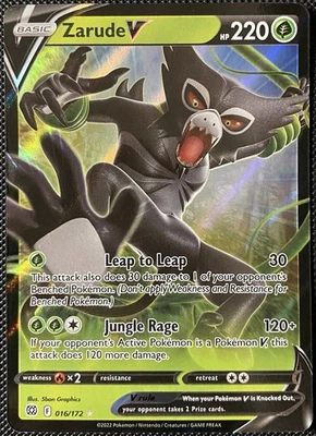 Zarude V 016/172 Swsh09: Brilliant Stars Holo - Pokémon Card - Image 1 of 2