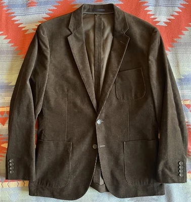 J. CREW LUDLOW Slim Fit Italian Corduroy Suit Jacket in Chocolate Size 42 R $498 - Image 1 of 4