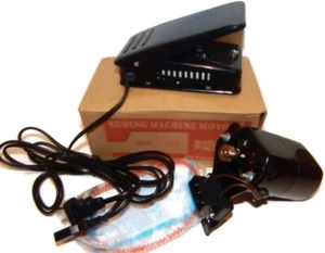 Motore per macchina da cucire 180 watt. 10000 giri/min. Velocità variabile. 110v con pedale - Foto 1 di 7