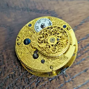 Pickett & Rundell London Verge umgebaut auf Hebel Taschenuhrwerk (S186) - Bild 1 von 12