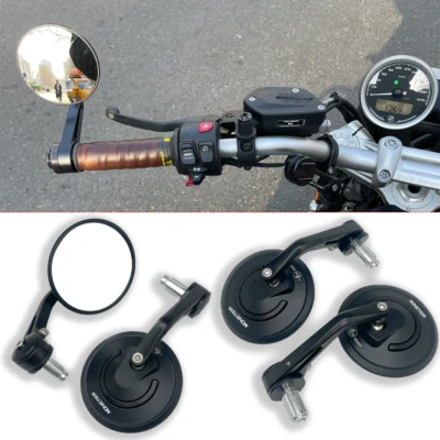 Espejos retrovisores laterales aptos para Ducati Monster 695/696/796/797/821 manillar Foto 1 de 4