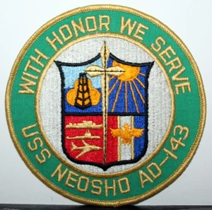 Parche Emblema Insignia Grande Color Insignia USS Neosho AO-143 Marina de los Estados Unidos - Imagen 1 de 2