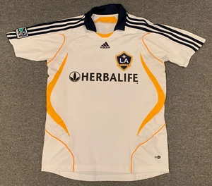 Maglia David Beckham LA Galaxy Adidas #23 2007-08 MLS Vintage Calcio Casa - Foto 1 di 6
