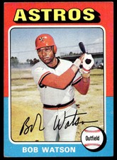1975 Topps 227 Bob Watson   Houston Astros  Baseball Card