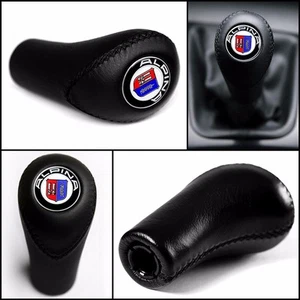 LEATHER SHIFT KNOB FOR BMW ALPINA E30 E39 E46 E53 E63 E64 E85 Z4 E90 E91 E92 E93 - Picture 1 of 5