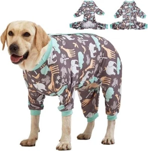 LovinPet Dog Clothes Pajamas Pullover Jumpsuit Full Coverage For Large Warm Dog - Picture 1 of 6
