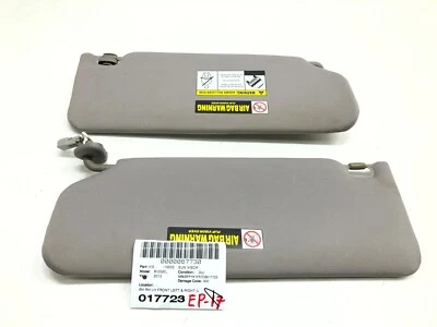 2007-2014 HONDA RIDGELINE LEFT RIGHT FRONT SUNVISOR SUN VISOR W/ MIRROR SET OEM - Image 1 of 4