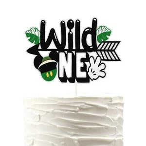Wild One Mouse Cake Topper 1st Birthday Jungle Animals Theme Party Decor Supp... - Picture 1 of 5