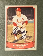 1989 PACIFIC Baseball Legends #115 Al Hrabosky-Stl. Cardinals-Autograph/Signed 