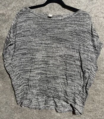 Purejill Womens Kimono Sweater Sleeveless Linen Cotton Blend Gray Petite Large - Image 1 of 4