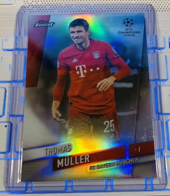 2019-20 Topps Finest UCL Refractor Thomas Muller  #52 🇩🇪 - Image 1 of 2