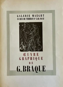 George Braque - Antike Lithographie, erstellt: 1959 Mourlot Studios Paris, Frankreich - Bild 1 von 4