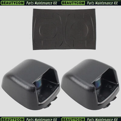 For 2008-2015 Nissan Armada Pair License Plate Light Rear Bumper Housing Cover - Image 1 of 4