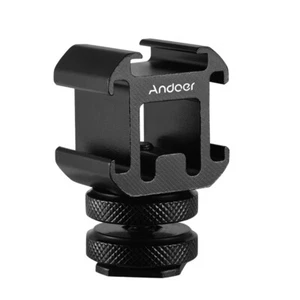 Andoer On-Camera Cold Shoe Mount Adapter for Canon Nikon SonyDSLR Camera R3M2 - Picture 1 of 8