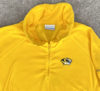 Missouri Tigers 女式 L 恤 1/4 拉链篮球抓绒旅行夹克哥伦比亚 — 第 1/4 张图片