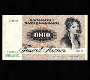 Dänemark 1000 Kronen 1986 P-53f * unc * Eichhörnchen * - Bild 1 von 2