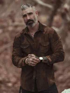 Mens Brown Shirt Jacket Pure Suede Slim Fit Stylish Suede Leather Shirt - Picture 1 of 12