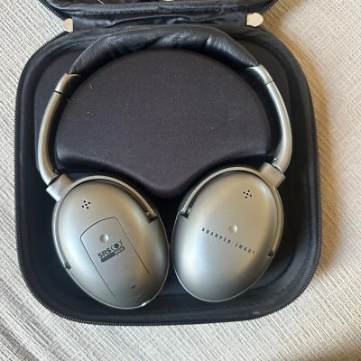 Sharper Image QUIET PLACE Professional Noise-Cancellation Headphones plus case - Image 1 of 4