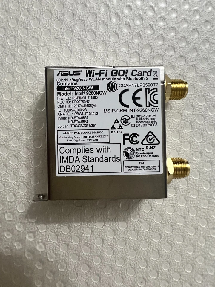 ASUS WIFI 6 MODULE WITH BLUETOOTH 5.1 FOR ASUS rog MAXIMUS IX  SERIES ,ORIGINAL - Image 1 of 1