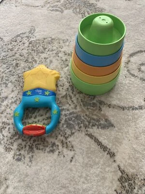 Lot Of 2 Developmental Baby Toys Learning Curve - Image 1 of 4