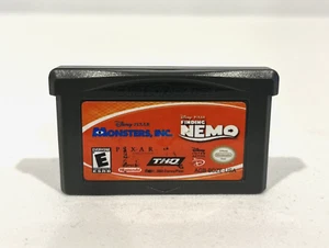 MONSTERS, INC. & FINDING NEMO DOUBLE PACK NINTENDO GAME BOY ADVANCE GBA 2003 - Picture 1 of 3