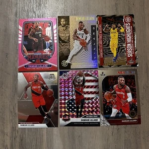 Lote de tarjetas Damian Lillard carpa rosa mosaico orgullo nacional destacados de la temporada  - Imagen 1 de 7