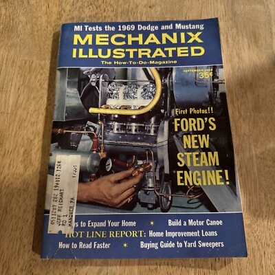Mechanix Illustrated September 1968 Magazine Vintage Foto 1 de 4