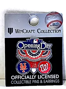 New York Mets 2014 Opening Day Pin vs Washington Nationals Citi Field NY MLB - Picture 1 of 2