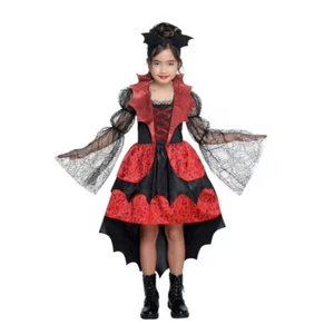 Partyholic Girl's Midnight Vampire Costume Large (10-12) - Picture 1 of 7