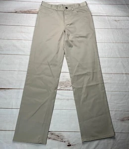 NWOT Brooks Brothers Boys Pants Khaki 12 Fleece Chino Flat Front Casual Bottom - Picture 1 of 5