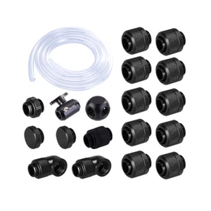 Azieru G1/4" Soft Tube Fitting Kit For OD 13/16mm Water Cooling Accessories DIY - Afbeelding 1 van 11