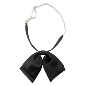 Women Lady Stylish Solid Bow Tie Girl Double Layers Wedding Party Neck Wear  - Picture 1 of 16