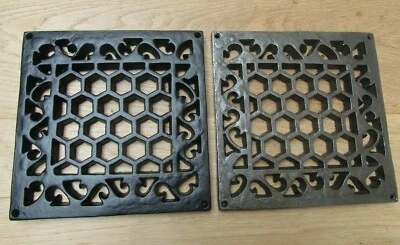 HERITAGE flat repair plate cast iron vintage air vent brick grille cover