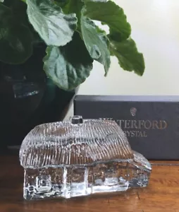 Folletos de estatuilla pisapapeles Waterford Crystal Lismore Cottage Village nuevos en caja - Imagen 1 de 7