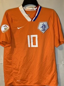 2008 HOLLAND Home S/S No.10 SNEIJDER Italy Euro Jersey Size Medium - Picture 1 of 3
