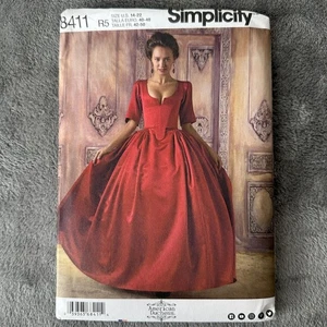 Simplicity 8411 Misses’ Historical Costume Pattern Size 14-22 American Duchess - Picture 1 of 6