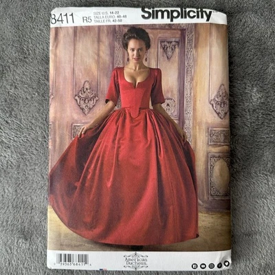 Simplicity 8411 Misses’ Historical Costume Pattern Size 14-22 American Duchess - Image 1 of 4