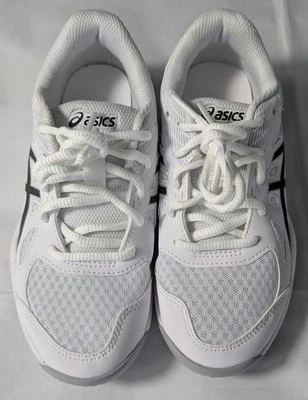 Tênis ASICS Upcourt 6 GS, Tamanho 2, Branco/Preto, Novo, Sem Caixa - Imagem 1 de 4