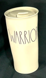 Rae Dunn Artisan Collection White Coffee Tumbler Warrior EUC - Picture 1 of 6